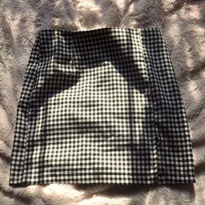 checkered skirt